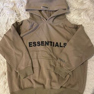 Essentials Tan Hoodie for Men